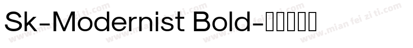 Sk-Modernist Bold字体转换